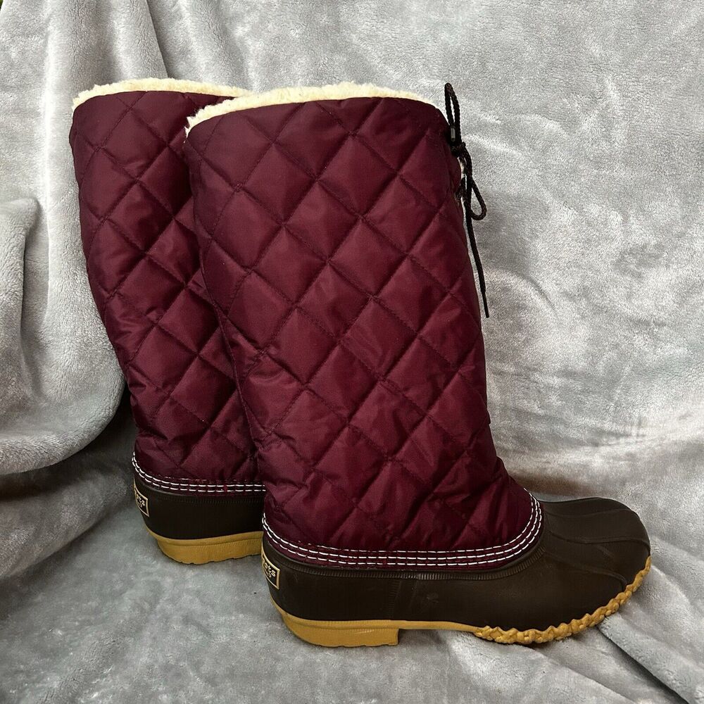 L.L. Bean Burgundy and Brown Ankle Boots